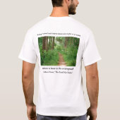 Celebrate Robert Frost: Wegvervoer niet gebruikt T-shirt (Achterkant)