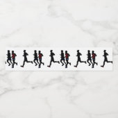 Celebrate Runners Aangepaste labels voor waterfles Waterfles Etiket (Enkel label)