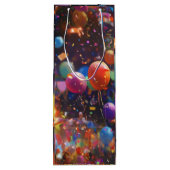 Celebrate & Sip – Verjaardag Ballon Wine Gift Bag Wijn Cadeautas (Achterkant)