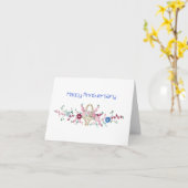 Celebrate, Survive, Love Jubileum Kaart (Gele Bloem)