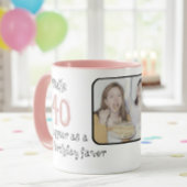 Celebrate the 40th Birthday in Style, Personalized Mok