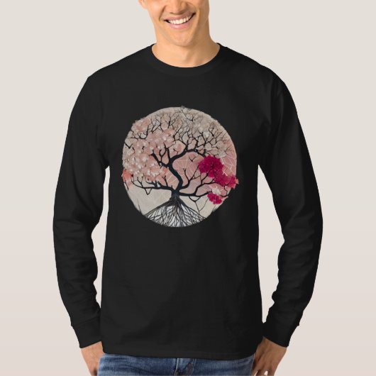 Celebrate the Beauty of Nature with a Cherry Bloss T-shirt (Voorkant)