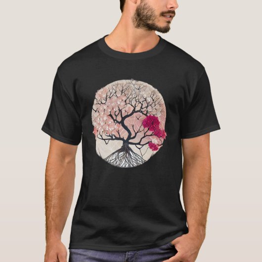 Celebrate the Beauty of Nature with a Cherry Bloss T-shirt (Voorkant)