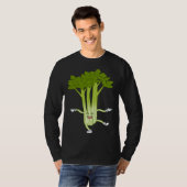 Celebrate the Celery Ironic Food Quote Vegetables T-shirt (Voorkant volledig)