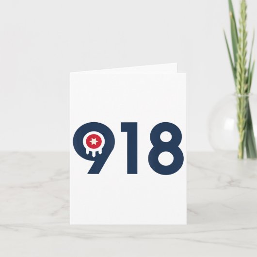 Celebrate The Nine One Eight Tulsa Oklahoma 918 Ar Kaart (Voorkant)
