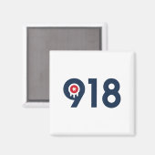 Celebrate The Nine One Eight Tulsa Oklahoma 918 Ar Magneet (Voorkant / Achterkant)