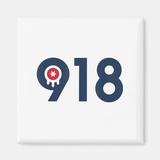 Celebrate The Nine One Eight Tulsa Oklahoma 918 Ar Magneet (Voorkant)