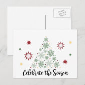 Celebrate the Season Holiday Greeting Card Feestdagenkaart (Voorkant / Achterkant)