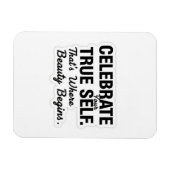 Celebrate True Self Sticker Magneet (Horizontaal)