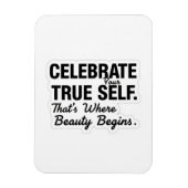 Celebrate True Self Sticker Magneet (Verticaal)