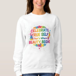 Celebrate True Self Sticker Trui