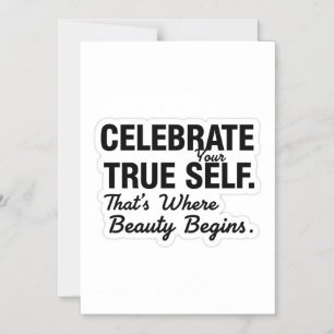 Celebrate Ware Zelf Sticker Magnetische Uitnodiging