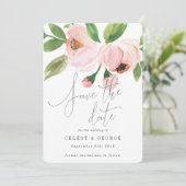 CELEBRATE WATERVERF BEWAREN DE DATUURINVITATIE SAVE THE DATE (Staand voorkant)