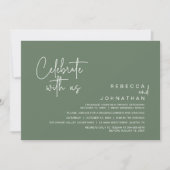 Celebrate with us, Modern Boho Wedding Reception Kaart (Voorkant)