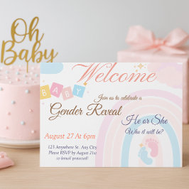 Celebrate Your Baby Shower in Pure Joy | Pastel Informatiekaartje