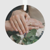 Celebrate Your First Married Christmas with a Pers Ornament (achterkant)