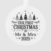 Celebrate Your First Married Christmas with a Pers Ornament (voorkant)