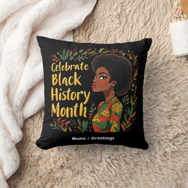 Celebrateer de Black History Month Eer Afro-Amerik Kussen (Deken)