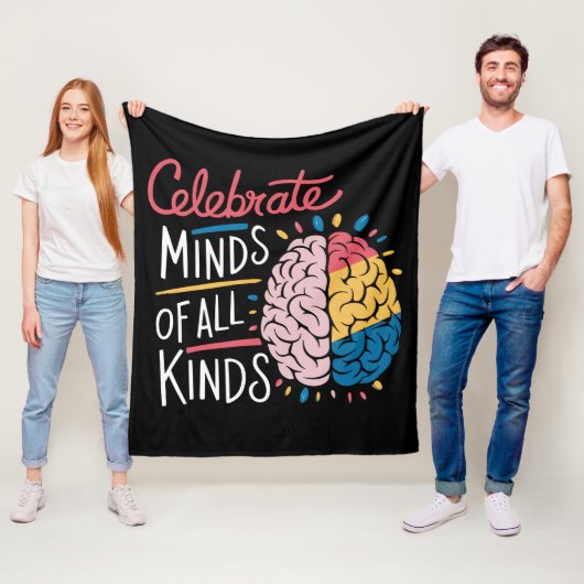 Celebrateer Geesten van Allerlei Soort Autisme Bew Fleece Deken (In situ)