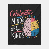 Celebrateer Geesten van Allerlei Soort Autisme Bew Fleece Deken (Voorkant)