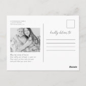 Celebrateer haar geweldige leven eenvoudig modern  briefkaart (Achterkant)