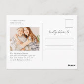 Celebrateer haar geweldige leven Eenvoudige modern Briefkaart (Achterkant)