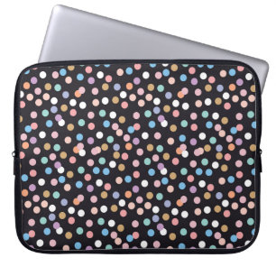 Celebratie-confetti naadloos patroon, achtergrond laptop sleeve