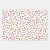 Celebratie Cupcakes, ballonnen en toffiekoeken Inpakpapier Vel (Voorkant 3)