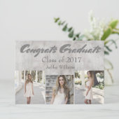 Celebratie-klasse 2017 Silver Kaart (Staand voorkant)