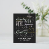 Celebratie-lettertypen Aankondigingskaart (Staand voorkant)