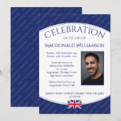 CELEBRATIE LIFE Memorial Funeral Service Foto Kaart (Voorkant / Achterkant)