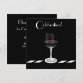 Celebratie van Cocktail Party in zwart-wit Kaart (Voorkant / Achterkant)