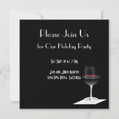 Celebratie van Cocktail Party in zwart-wit Kaart (Achterkant)