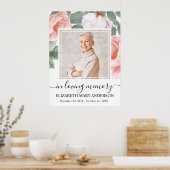 Celebratie van het leven Roze bloem Foto Poster (Keuken)