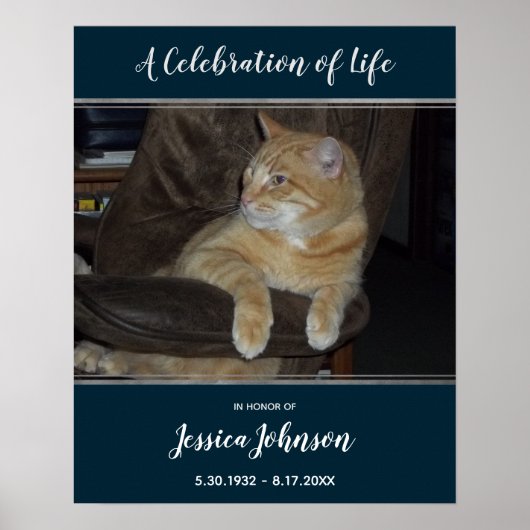 Celebratie van Leven Ingangsweg Eén Foto Poster (Voorkant)