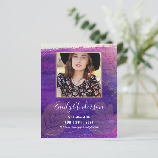 CELEBRATIE VAN LIFE Funeral Memorial PHOTO Budget (Staand voorkant)