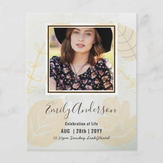 CELEBRATIE VAN LIFE Funeral Memorial PHOTO Budget (Voorkant)