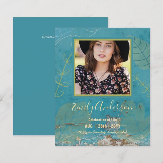 CELEBRATIE VAN LIFE Funeral Memorial PHOTO Budget (Voorkant / Achterkant)