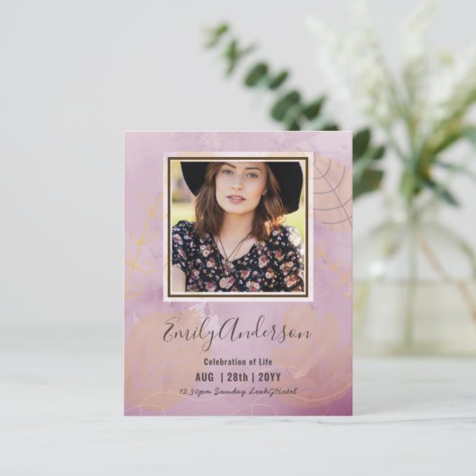 CELEBRATIE VAN LIFE Funeral Memorial PHOTO Budget (Staand voorkant)