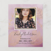 CELEBRATIE VAN LIFE Funeral Memorial PHOTO Budget (Voorkant)