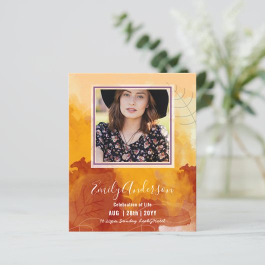 CELEBRATIE VAN LIFE Funeral Memorial PHOTO Budget (Staand voorkant)