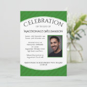 CELEBRATIE VAN LIFE Memorial Funeral Photo Kaart (Staand voorkant)