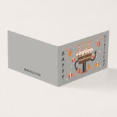 Celebratie verjaardagsmuffin kaart (Buitenkant)