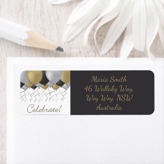 Celebratieballon Etiket (Insitu)