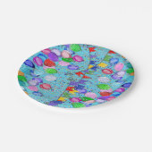 Celebratieballonnen en banners papieren bordje (Gekanteld)