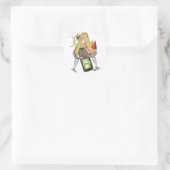 Celebratiebrief A Zazzle Ronde Sticker (Tas)