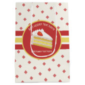 Celebratieknok - Sponge Slice - partijgebonden Con Medium Cadeauzakje (Achterkant)