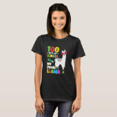 Celebrating 100 Days Of School NoProb Llama Kids T T-shirt (Voorkant volledig)