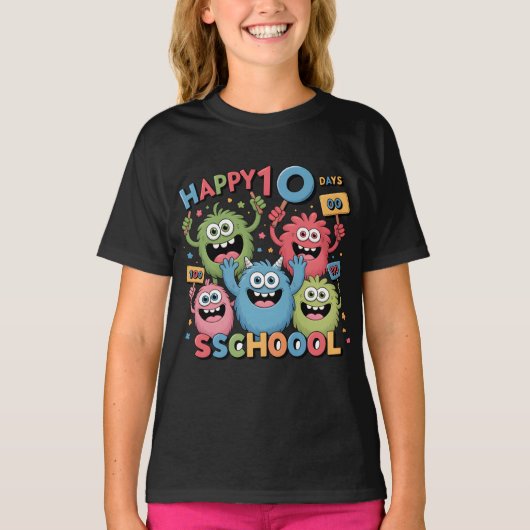 Celebrating 100 Days of School T-Shirt (Voorkant)