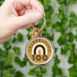 Celebrating 100 Typography Sleutelhanger